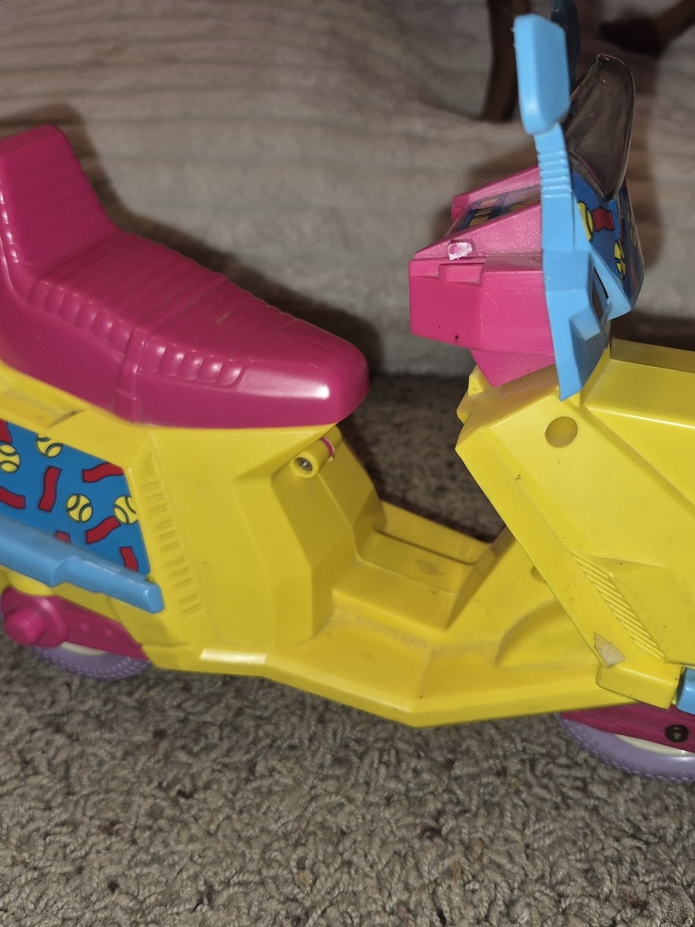 Vintage 1989 Mattel Barbie Around Town Scooter 3 Wheeler